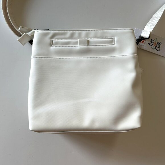 Lug Double Dip Satin Luxe VL Crossbody Bag Metallic Diamond White - Picture 10 of 11